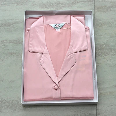 Pajamas for women pyjamas 100% pure silk 19mm sleepwear night suit home wear 2 pieces/set