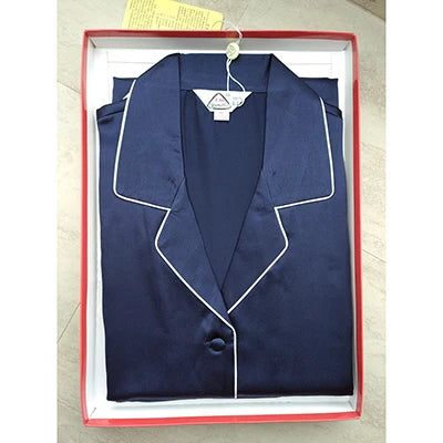 Pajamas for women pyjamas 100% pure silk 19mm sleepwear night suit home wear 2 pieces/set