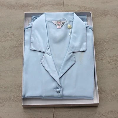 Pajamas for women pyjamas 100% pure silk 19mm sleepwear night suit home wear 2 pieces/set