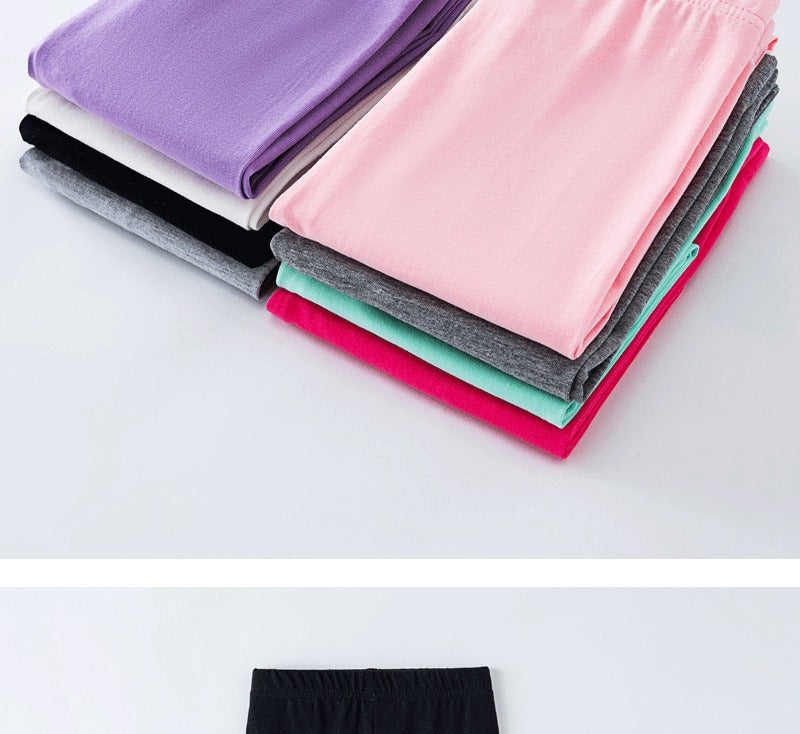 Girls' Leggings For Spring And Summer Suitable For Wearing Outside. They Are Thin-Style, Slim-fitting long Trousers For Childre