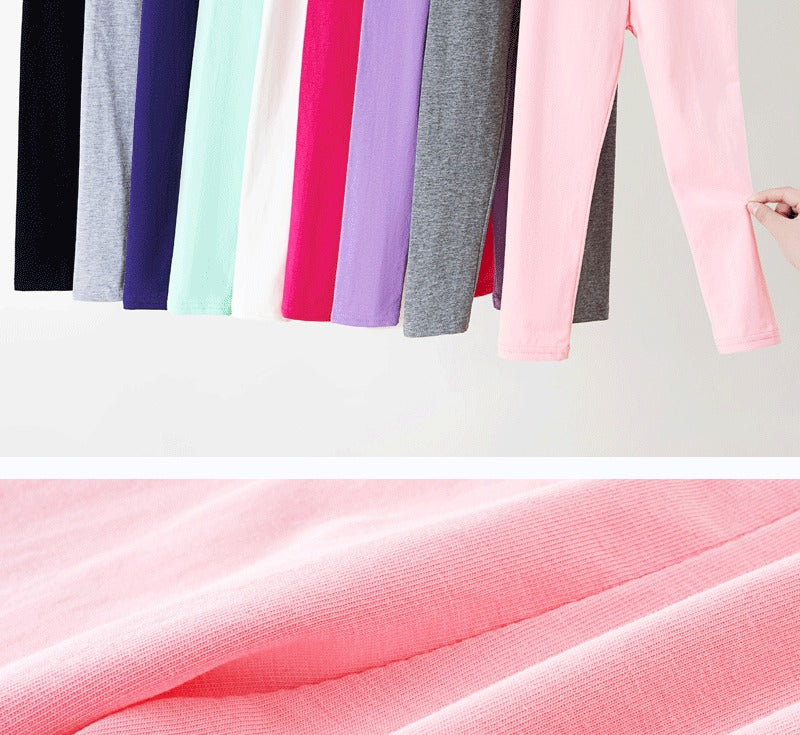 Girls' Leggings For Spring And Summer Suitable For Wearing Outside. They Are Thin-Style, Slim-fitting long Trousers For Childre