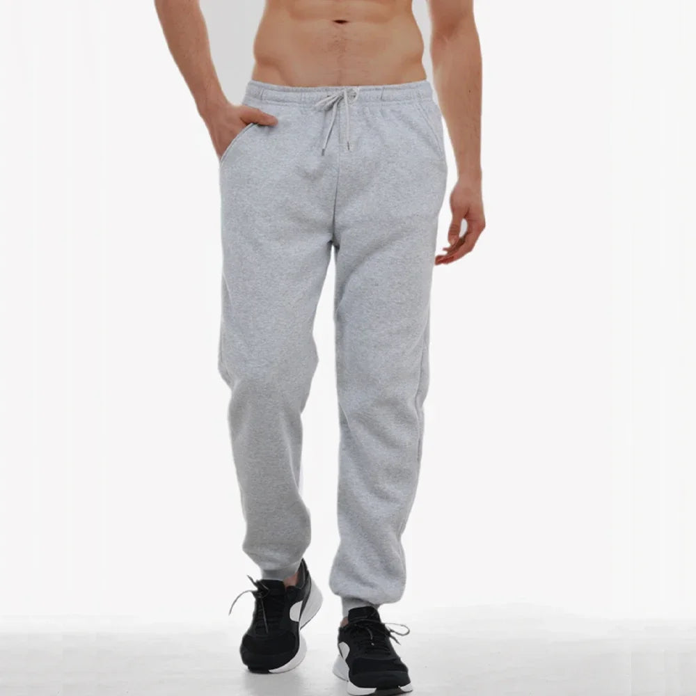 Men's Tracksuit Pants Jogger Track Sweatpants Spring Autumn Fleece Pants Men Clothing Gym Sports Women's Loose Winter Trousers