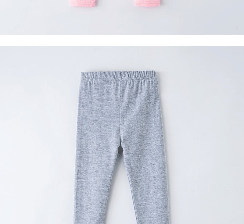 Girls' Leggings For Spring And Summer Suitable For Wearing Outside. They Are Thin-Style, Slim-fitting long Trousers For Childre