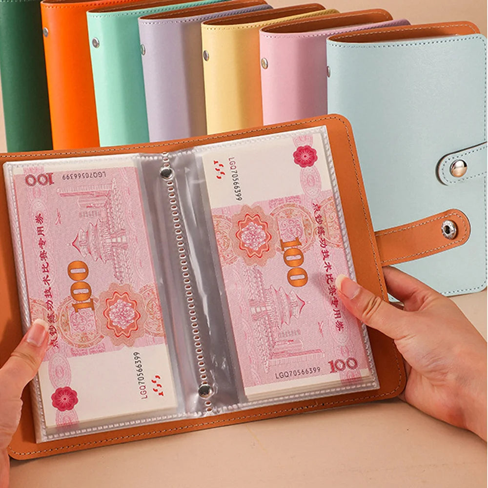 A large capacity cash wallet for managing finances, used for storing cash and banknotes