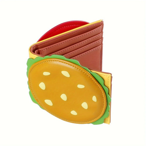 Crab Lagoon Wallet Burger Wallet Men's and Women's Wallet Rfid Anti-Theft Short Wallet Small Wallet